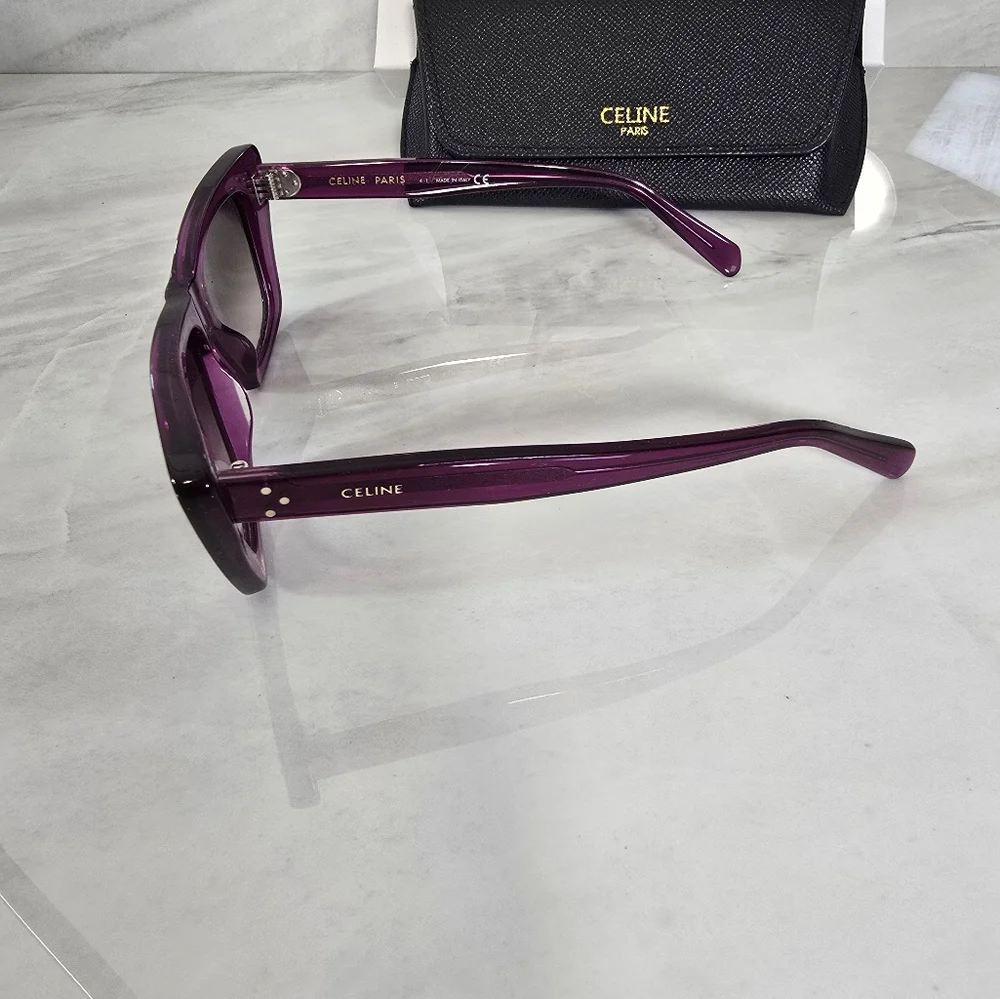 Celine Purple Cat-Eye Sunglasses - Picture 11 of 11